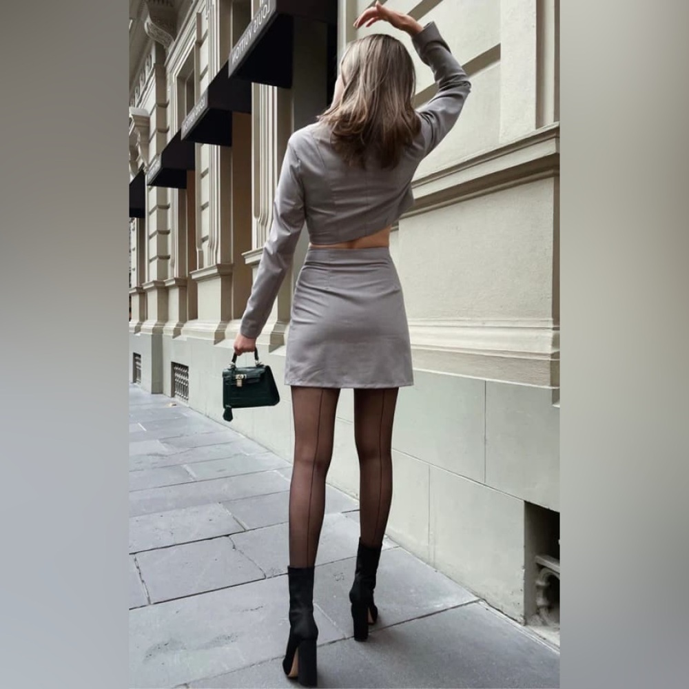Black RHT Backseam Tights